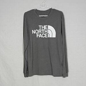 NWT The North Face Men's Half Dome Long Sleeve Tee TNF Medium Grey Heather Sz Sm